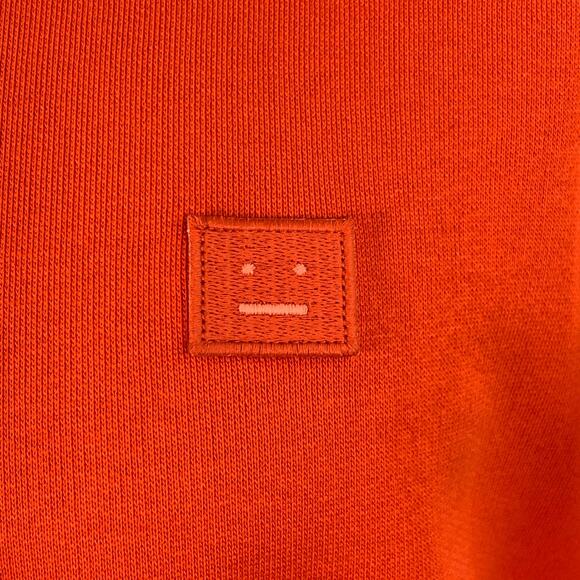 ACNE STUDIOS Size S Orange Cotton Oversized Sweatshirt - Picture 2 of 7